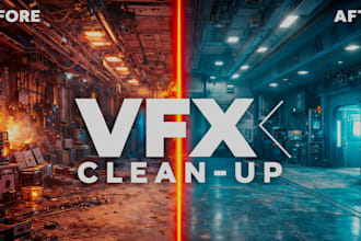 remove object from video, vfx cleanup, and wire removal