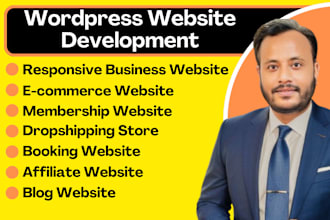 create wordpress website design and ecommerce website with wordpress woocommerce
