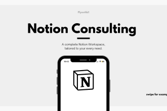 create a full notion workspace for your every need