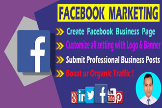 setup facebook business ads manager and run a targeted ads campaign