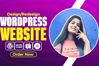 build, design, redesign, develop, update, clone, or customize wordpress website