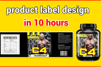 do label design, bottle label design, product label design