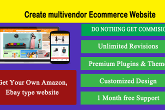 create multi vendor ecommerce marketplace website