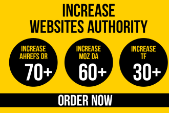 increase domain rating DR  domain authority moz da, increase tf