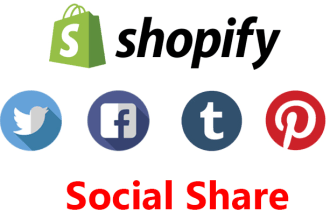 give shopify social share twitter pinterest fb tumblr
