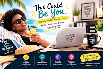 be your virtual assistant for admin, CRM, shopify and customer support