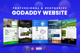 develop a professional and responsive godaddy website