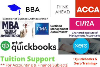 be your tutor mentor  for accounting,finance,quickbooks xero