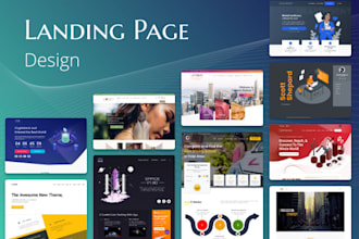 design a landing page or one page website