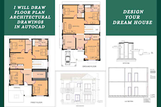 draw floor plans and architectural drawings in autocad