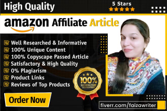 write SEO friendly amazon affiliate articles