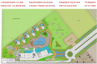 create master plan, landscape plan, site plan