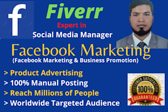 be your facebook marketing manager and virtual assistant