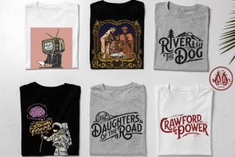 draw custom illustrations for your tshirt, band, and brand