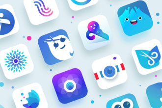 modern app icon for android and ios game and app icon design