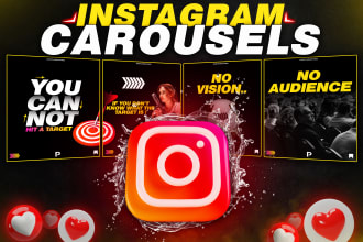 create instagram carousel post design