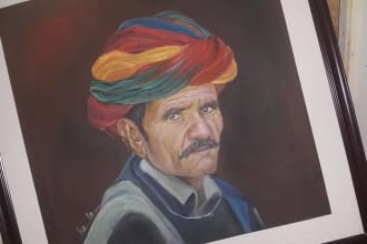 paint real oil or acrylic painting on canvas plus shipment