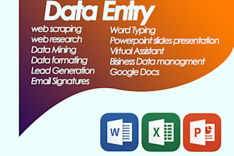 do any type of web scraping,web research and data compiling