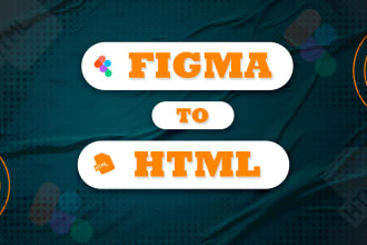 convert figma to html, psd to html responsive website