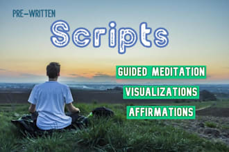 provide guided meditation scripts for commercial use