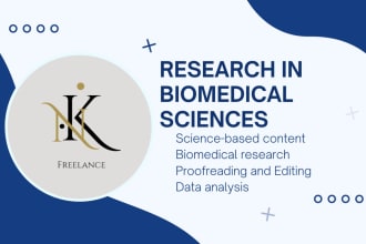 deliver high quality research work in biomedical sciences