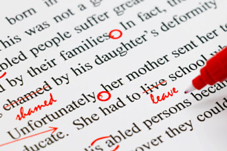proofread, edit and correct any text in english and spanish