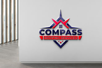 design a professional construction or roofing logo