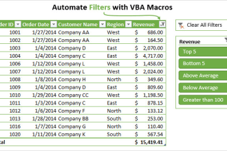 create any excel macro, vba macros in excel, specialist