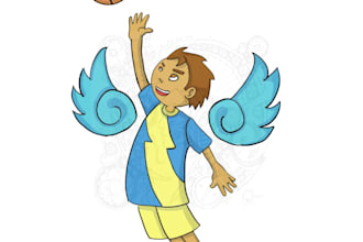 draw simple childrens illustration