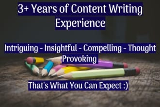 research and write unique SEO article write website content