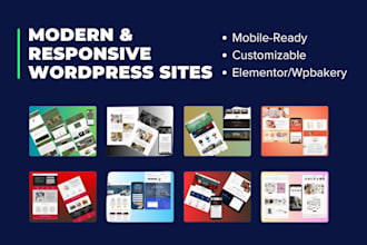 develop high converting wordpress website elementor or wpbakery