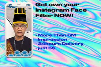 make instagram face filter fully customized on 24h