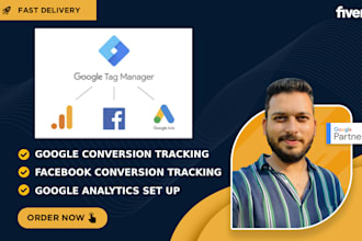 setup conversion tracking, fb pixel, google analytics, GTM