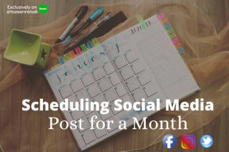 schedule your all posts of one month