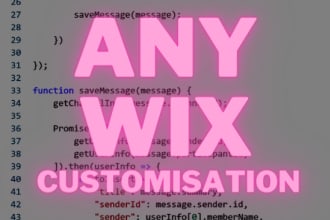 be your wix velo developer, creating customized wix websites