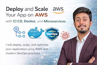 deploy and scale your app on AWS with ci cd, docker, and microservices