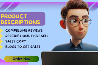 write product descriptions for your store