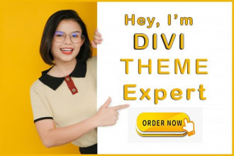 design business website by divi elementor pro or visual composer