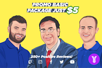 design cartoon avatar or vector from your photo