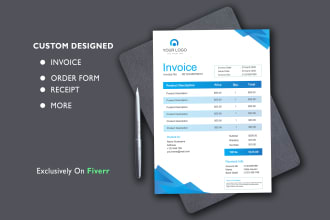 design professional invoice,letterhead,order form,price list