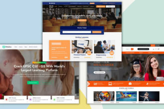 create school, collage website or online course website