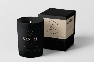 do pixel perfect candle packaging and product label