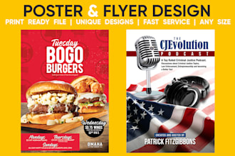 design professional poster or flyer design