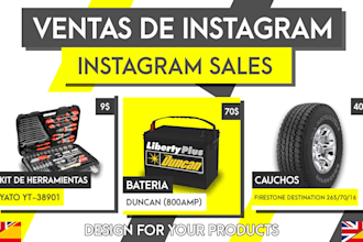 make an attractive design for your sales instagram of any topic