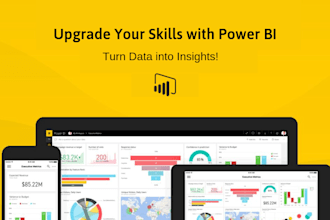 give you power bi training and will make power bi expert