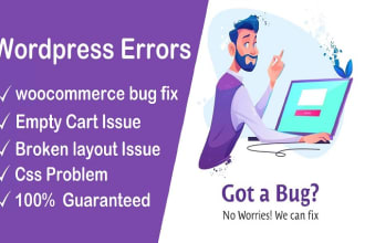 fix woocommerce, wordpress issue, error and CSS problem, bug
