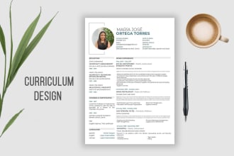 design unique resume, cv, curriculum vitae