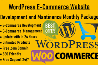 wordpress business and ecommerce website development