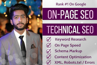 do on page SEO and technical on page optimization of wordpress