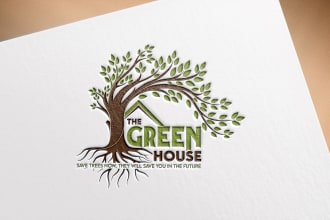do a trendy simple clean modern minimal luxury business or brand logo design
